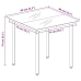 Set comedor de jardín 5 piezas y cojines ratán sintético marrón