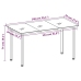 Set comedor de jardín 5 piezas con cojines ratán sintético gris