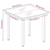 Set comedor de jardín 5 pzas con cojines ratán sintético beige