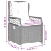 Set comedor de jardín 9 pzas con cojines ratán sintético beige