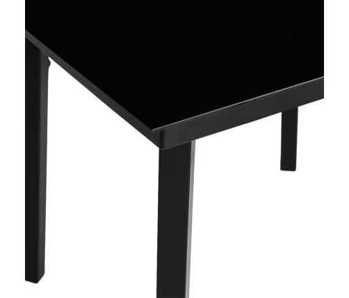 Set comedor de jardín 9 pzas cojines ratán sintético gris claro