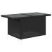 Set de muebles de jardín 5 pzas y cojines ratán sintético negro