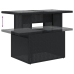 Set de muebles de jardín 5 pzas y cojines ratán sintético negro