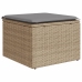Set de sofás de jardín y cojines 8 piezas ratán sintético beige