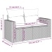 Set de muebles de jardín 9 pzas y cojines ratán sintético gris