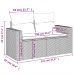 Set muebles jardín 9 pzas y cojines ratán sintético gris claro