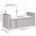 Set muebles jardín 9 pzas y cojines ratán sintético gris claro