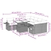 Set de muebles de jardín 9 pzas y cojines ratán sintético gris