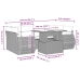 Set sofás de jardín 7 piezas y cojines ratán sintético beige