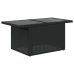 Set de muebles de jardín 5 pzas y cojines ratán sintético negro