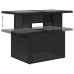 Set de muebles de jardín 5 pzas y cojines ratán sintético negro