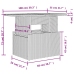 Set muebles jardín 9 pzas y cojines ratán sintético gris claro