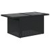 Set de muebles de jardín 5 pzas y cojines ratán sintético negro
