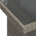 Set de sofás de jardín y cojines 8 piezas ratán sintético gris