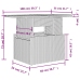 Set muebles jardín 9 pzas y cojines ratán sintético gris claro