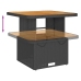 Set de muebles de jardín y cojines 7 pzas ratán sintético negro