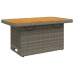 Set de muebles de jardín 5 pzas y cojines ratán sintético gris