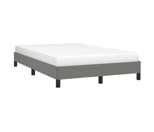 Estructura de cama sin colchón tela gris oscuro 120x190 cm