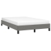 Estructura de cama sin colchón tela gris oscuro 120x190 cm