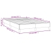 Estructura de cama sin colchón tela gris oscuro 120x190 cm