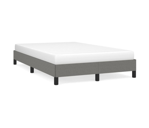 Estructura de cama sin colchón tela gris oscuro 120x190 cm