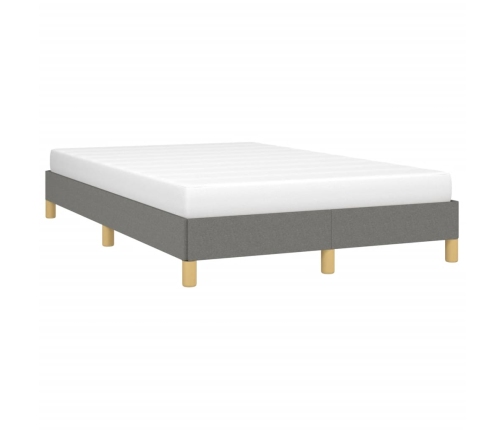 Estructura de cama sin colchón tela gris oscuro 120x190 cm