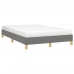 Estructura de cama sin colchón tela gris oscuro 120x190 cm