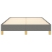 Estructura de cama sin colchón tela gris oscuro 120x190 cm