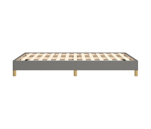 Estructura de cama sin colchón tela gris oscuro 120x190 cm
