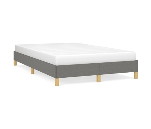 Estructura de cama sin colchón tela gris oscuro 120x190 cm
