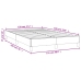 Estructura de cama sin colchón terciopelo negro 120x190 cm