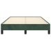 Estructura cama sin colchón terciopelo verde oscuro 120x190cm