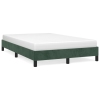 Estructura cama sin colchón terciopelo verde oscuro 120x190cm