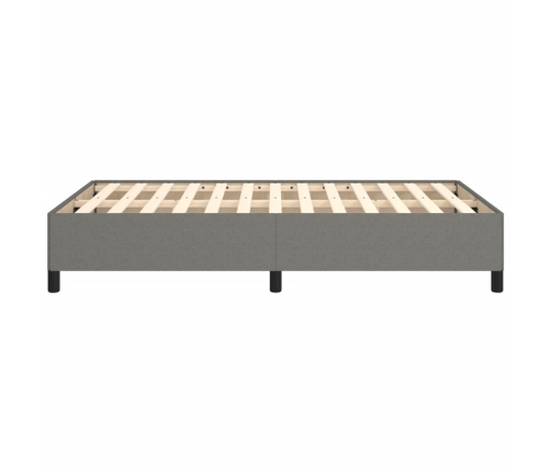 Estructura de cama sin colchón tela gris oscuro 120x190 cm