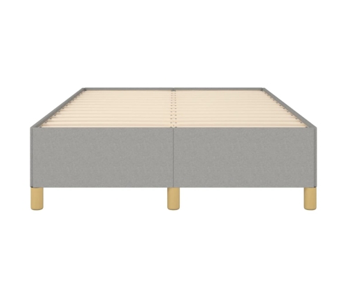 Estructura de cama sin colchón tela gris claro 120x190 cm