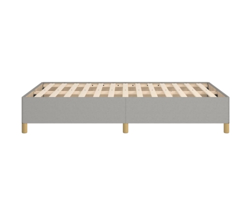 Estructura de cama sin colchón tela gris claro 120x190 cm