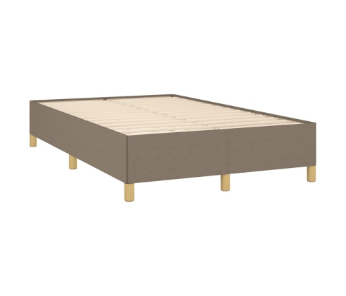 Estructura de cama sin colchón tela gris taupe 120x190 cm