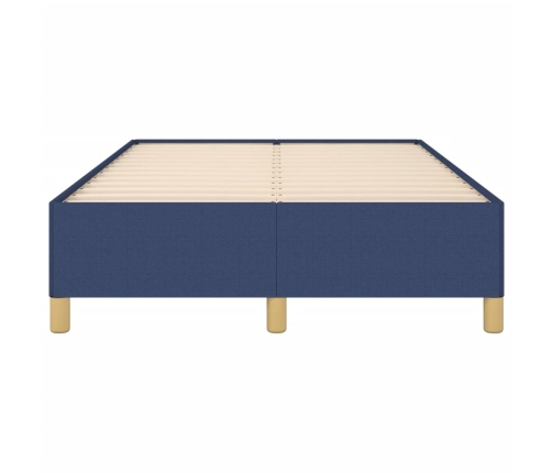 vidaXL Estructura de cama tela azul 120x190 cm