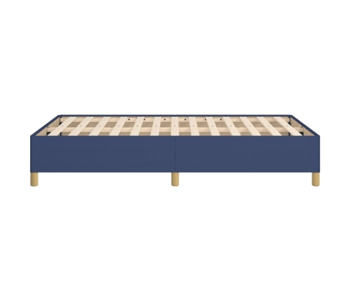 vidaXL Estructura de cama tela azul 120x190 cm