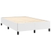 Estructura de cama sin colchón cuero sintético blanco 120x190cm