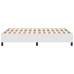 Estructura de cama sin colchón cuero sintético blanco 120x190cm
