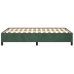 Estructura cama sin colchón terciopelo verde oscuro 120x190cm