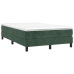 Cama box spring con colchón terciopelo verde oscuro 120x190 cm