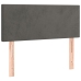 Cama box spring con colchón terciopelo gris oscuro 120x190 cm