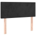 Cama box spring con colchón terciopelo negro 120x190 cm