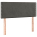 Cama box spring con colchón terciopelo gris oscuro 120x190 cm