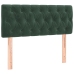 Cama box spring con colchón terciopelo verde oscuro 120x190 cm