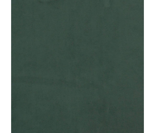 Cama box spring con colchón terciopelo verde oscuro 120x190 cm