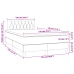 Cama box spring con colchón terciopelo verde oscuro 120x190 cm