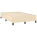 vidaXL Cama box spring con colchón tela color crema 120x190 cm